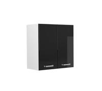 Vicco Armoire Suspendue R-Line, Noir Haute Brillance, 60cm