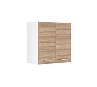 Vicco Armoire Suspendue R-Line, Sonoma, 60cm avec Portes, pour Montage Mural pour Le Rangement des ustensiles ménagers