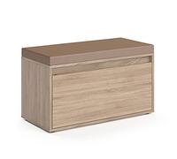 Vicco Banc pour chaussures "Iker", Sonoma 80 x 45 cm | compatible avec d'autres meubles de la série Iker