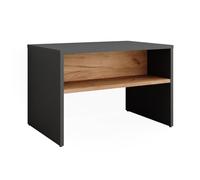 Vicco Banc pour chaussures "Orlando", Anthracite/Chêne doré 60 x 60 cm | pour le rangement des chaussures et comme siège