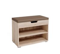 Vicco Banc pour Chaussures Rolfe, Sonoma, 60x45cm | pour le rangement des chaussures et compatible avec les meubles Rolfe