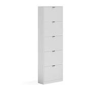 Vicco Benne à chaussures Gizmo, Blanc, 59x181.1cm | avec 5 compartiments