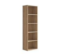 Vicco Bibliothèque Bob, Sonoma, 40x132cm | avec 5 compartiments, pour le rangement et la présentation de livres et de classeurs