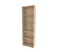 Bibliothèque Bob, 60x190cm avec 5 compartiments, Sonoma, Vicco 40279