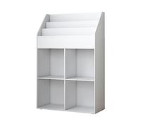 Bibliothèque enfant Vicco Conny Blanc 72x111cm avec 4 étagères pour les boîtes pliantes, Model 40300