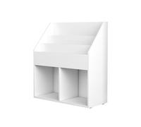 Vicco Bibliothèque enfant "Conny", Blanc 72 x 79 cm | avec de grandes étagères, convient pour le rangement des jouets et des livres
