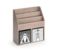 Vicco Bibliothèque Enfant Luigi, Sonoma, 72x79cm | avec 2 boxes pliants opt.2, combinable pour le rangement de livres et de jouets