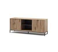 Vicco Buffet Bas Eliza, Chêne Viking, 150x60cm | avec 2 portes, convient comme meuble TV bas pour appareils jusqu'à 65 pouces
