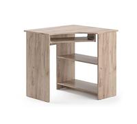 Vicco Bureau d'angle Odin, Sonoma, 83x76cm | avec plateau clavier coulissant et surfaces de rangement