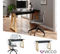Vicco Bureau Nautica, bureau informatique, PC, bureau, anthracite, chêne