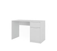 Vicco Bureau "Ruben", Blanc 120 x 55 cm | avec tiroir, compatible avec d'autres meubles de la série Ruben