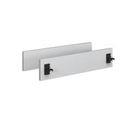 Vicco Cache-socle "R-Line", Blanc/Blanc 42.3 cm | ✓ Adapté aux meubles de 46 cm de profondeur · Lot de 2 · Hauteur 9,6 cm · ✓ Fixation facile aux pieds du meuble