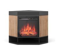 Vicco cheminée électrique Lynea, Noir, 100cm avec Effet de Flamme réaliste et Chauffage 1800W, montable au Mur avec télécommande et température réglable