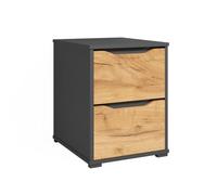 Vicco chevet "Ruben", Chêne doré 40.2 x 53.6 cm | avec tiroirs, convient comme table de chevet pour lits boxspring