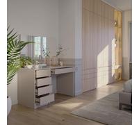 Vicco Coiffeuse Sherry, Cachemire, 120cm | avec miroir, avec miroir rectangulaire pour une utilisation quotidienne