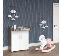 Commode à langer Vicco Lena Blanc/Sonoma 75.2x101.5cm, Model 37865