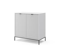 Vicco Commode Eliza, Blanc, 42x81.2cm | avec 2 portes, Mécanisme push-to-open et surface facile d’entretien