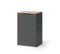Vicco Commode Wido, Anthracite, 50x80cm avec étagère, pour Le Rangement et l’Organisation Peu encombrante