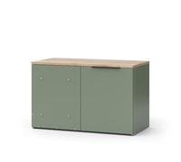 Vicco Commode Wido, Vert, 80x50cm | avec porte, pour le rangement et une utilisation peu encombrante dans les coins