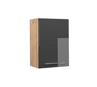 Vicco Elément Haut de Cuisine Fame-Line, Anthracite Haute Brillance, 50cm