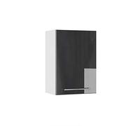 Vicco Elément Haut de Cuisine Fame-Line, Anthracite Haute Brillance, 50cm, à Combiner avec d'autres modules de la série Fame-Line