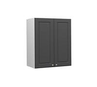 Vicco Elément Haut de Cuisine Fame-Line, Anthracite-Or, 60cm | Façade en MDF · Fermeture douce · 2 Tablettes · Poignées en métal · ✓ Rangement pratique