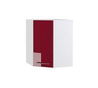 Elément haut de cuisine Fame-Line, 57cm, Rouge bordeaux Haute brillance/Blanc, Vicco 34805