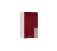 Vicco Elément Haut de Cuisine Fame-Line, Rouge Bordeaux Haute Brillance, 40cm, à Combiner avec d'autres modules de la série Fame-Line