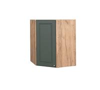 Vicco Elément Haut de Cuisine Fame-Line, Vert Or Campagne, 57cm | Façade en MDF · 2 Tablettes · Fermeture douce · Poignées en métal · Solution d’angle gain de place ✓