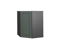 Vicco Elément Haut de Cuisine Fame-Line, Vert Or Campagne/Anthracite 57 cm | Façade en MDF · 2 Tablettes · Fermeture douce · Poignées en métal · Solution d’angle gain de place ✓