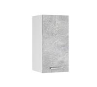 Vicco Elément Haut de Cuisine R-Line, Béton, 30cm | 1 Porte · 1 Tablette · Profondeur - 31 cm · Librement combinable · ✓ Rangement pratique