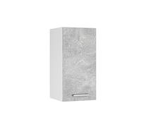 Vicco Elément Haut de Cuisine R-Line, Béton, 40cm | 1 Porte · 1 Tablette · Profondeur - 31 cm · Librement combinable · ✓ Rangement pratique
