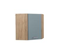 Vicco Elément Haut de Cuisine R-Line, Bleu-Gris, 57cm | Relie deux côtés de la cuisine · 1 Tablette · 1 Porte · Profondeur - 31 cm · Solution d’angle gain de place ✓