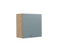 Vicco Elément haut de cuisine "R-Line", Bleu-gris/Chêne doré 60 cm | 1 Porte · 1 Tablette · Profondeur - 31 cm · Librement combinable · ✓ Rangement pratique