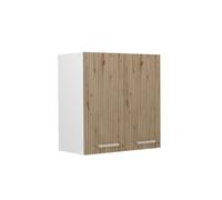 Vicco Elément Haut de Cuisine R-Line, Chêne Artisan, 60cm | 2 Portes · 1 Tablette · Profondeur - 31 cm · Librement combinable · ✓ Rangement pratique