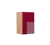Vicco Elément Haut de Cuisine R-Line, Rouge Brillant, 40cm | 1 Porte · 1 Tablette · Profondeur - 31 cm · Librement combinable · ✓ Rangement pratique