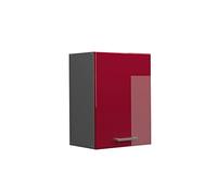 Vicco Elément Haut de Cuisine R-Line, Rouge Brillant, 45cm | 1 Porte · 1 Tablette · Profondeur - 31 cm · Librement combinable · ✓ Rangement pratique