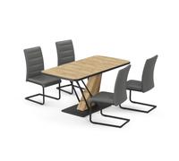 Vicco Ensemble de Table à Manger Fenaro, Chêne doré, 120x80cm