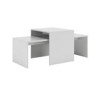 Vicco Ensemble de Tables Basses Donat, Blanc, 100x48cm 2 pièces, pour Une Utilisation Flexible en Tant Que Tables Individuelles ou combinées