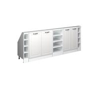 Vicco Ensembles de Meuble de Rangement sous Pente Rion, Blanc Campagne/Blanc Lot de 5
