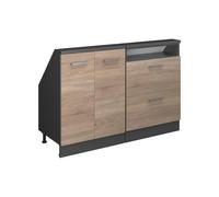 Vicco Ensembles de Meuble de Rangement sous Pente Rion, Sonoma/Anthracite