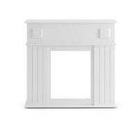 Vicco Entourage de cheminée, Blanc, 109x100cm | pour habiller de façon décorative des ouvertures de cheminée inutilisées