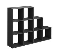 Vicco Étagère, Anthracite, 142.4x107.8cm | utilisable comme séparateur de pièce avec 9 compartiments de rangement ouverts