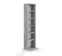 Vicco Étagère CD, Béton, 21x91.8cm, avec étagères réglables en Hauteur pour Un Rangement Flexible des médias
