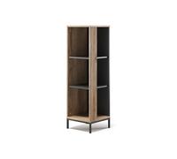 Vicco Étagère CD Eliza, Chêne Viking, 36x120cm | avec 3 compartiments, convient pour le rangement de livres et d’objets de décoration