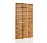Vicco Étagère CD Jukebox, Hêtre, 102x178cm | pour un rangement des médias autoportant ou mural