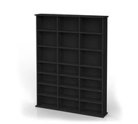 Vicco Étagère CD Jukebox, Noir, 105.4x136cm | adapté à une utilisation sur pied ou fixée au mur