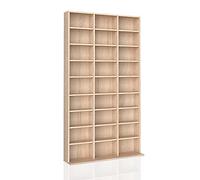 Vicco Étagère CD Jukebox, Sonoma, 102x178cm | pour un rangement des médias autoportant ou mural