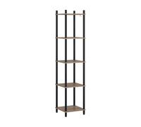 Vicco Étagère d'angle Bivio, Chêne doré/Anthracite, 30x133cm | 5 surfaces de rangement, pour le rangement dans les coins et une fixation murale facile