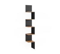 Vicco Étagère d'angle Paolo, Anthracite, 28x175.4cm